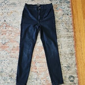 Express High Rise Blue Jeans Slim Fit